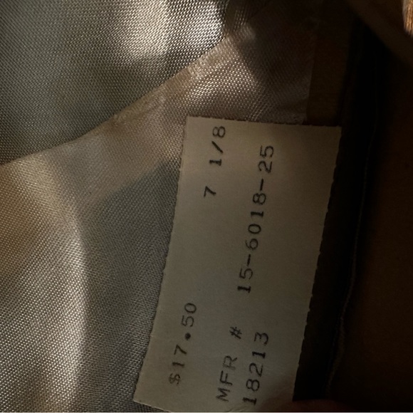 Resistol Byer Rolnick Fedora (7 1/8) Camel Tan Suede Vintage - Picture 7 of 11